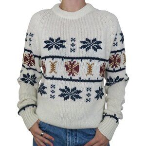 Vintage 70s Pierre Andre Fair Isle Christmas Sweater